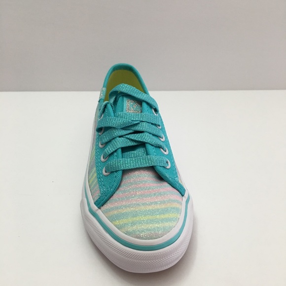 Keds Girl Double Up Turquoise Sugar Dip Sneaker - Picture 3 of 5